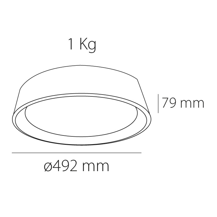 Rigel Negro Haya ø492 mm - Imagen 5
