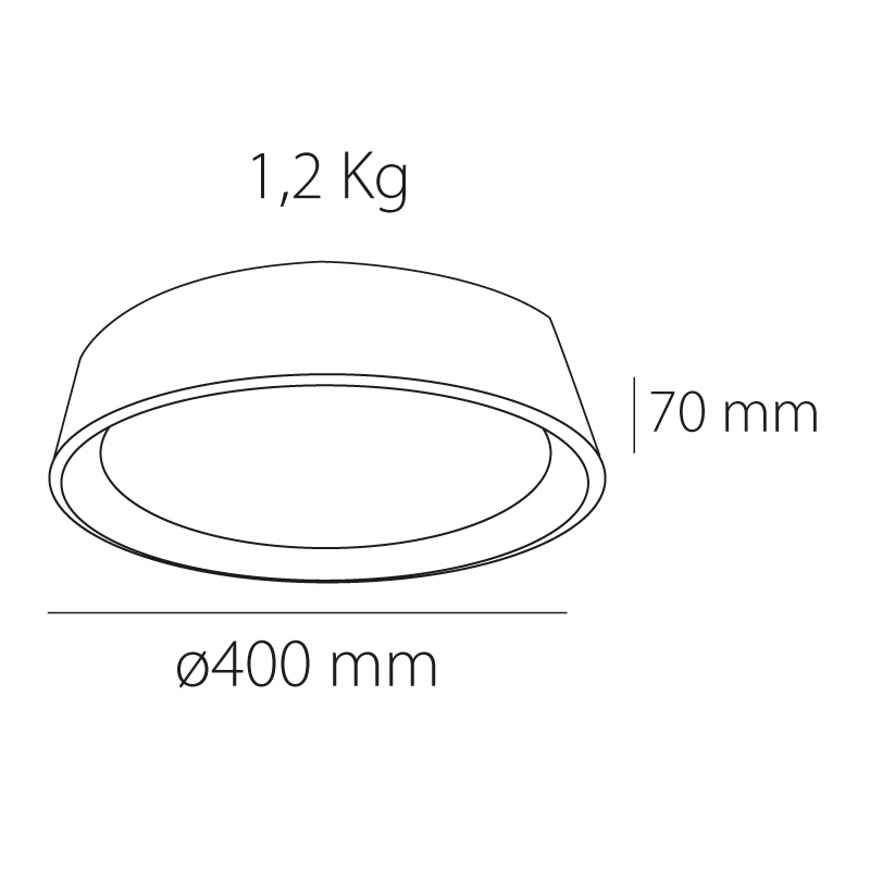 Rigel Blanco ø400 mm - imagine 3